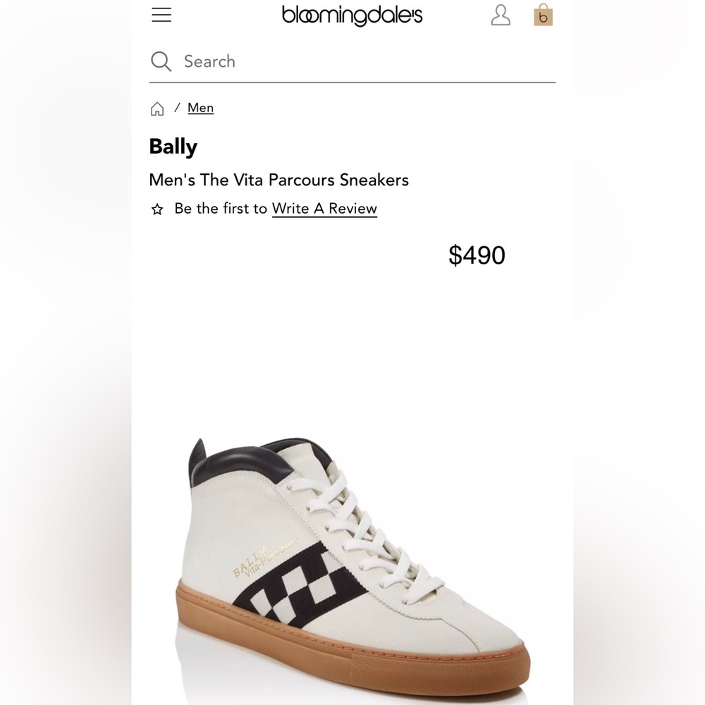 $490 Bally Vita Parcours Gum Sole Suede Checkered High Top Sneakers 10 - Picture 7 of 7